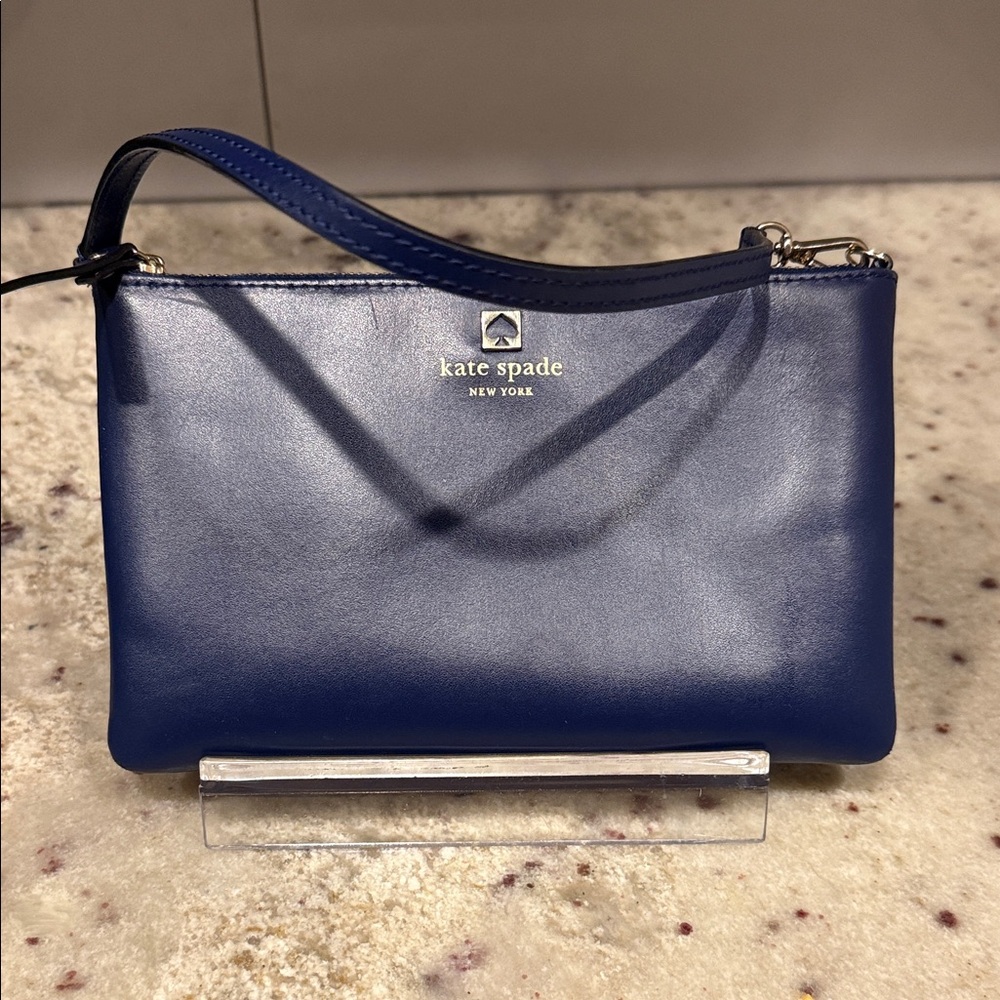Kate Spade Navy Leather Wristlet